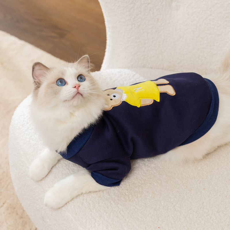 Adorable Teddy Bear Round Neck Pet Sweater