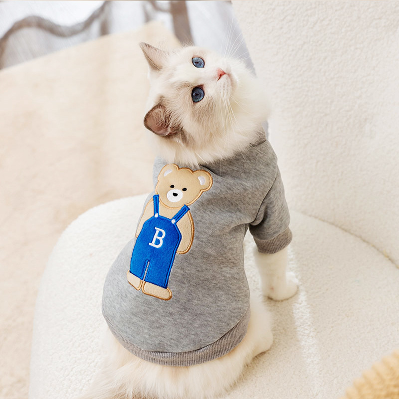 Adorable Teddy Bear Round Neck Pet Sweater