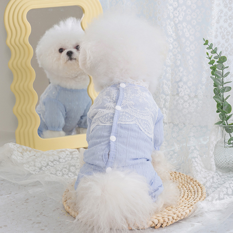 Romantic Lace Four Legged Pet Onesie for Summer