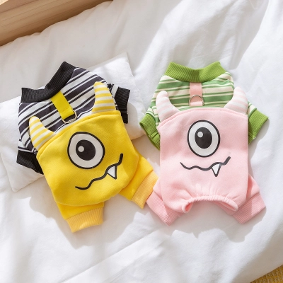 Pet Winter Big Eye Monster Four Legged Clothes 01