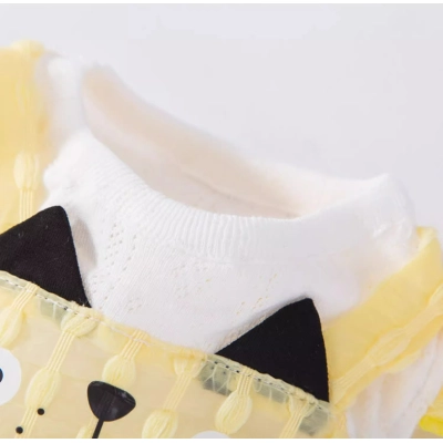 Cat Checkered Dress 3D Cat Face Sheer Mesh Skirt 02