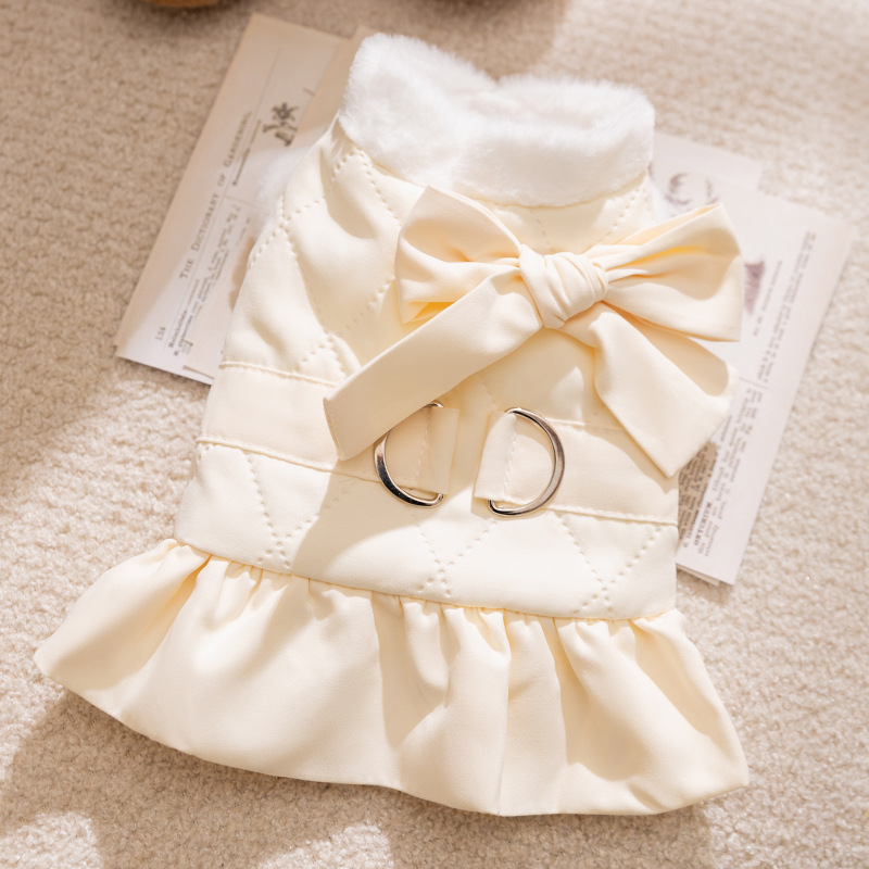 Winter Pet Cute Thickened Cotton Dress