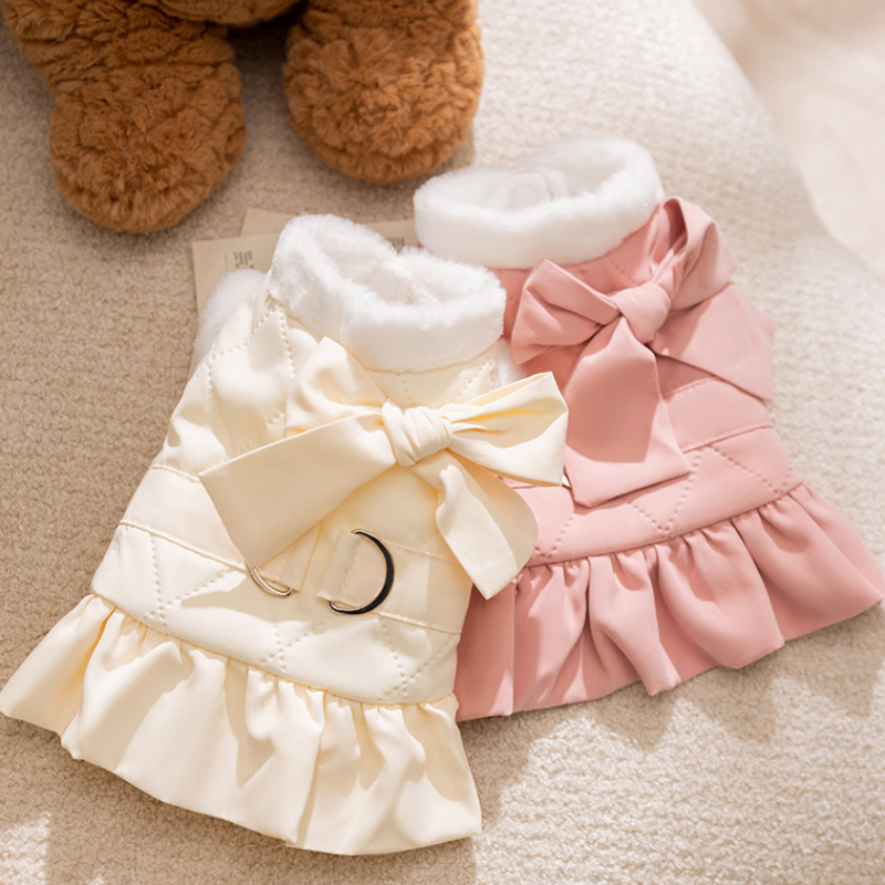 Winter Pet Cute Thickened Cotton Dress