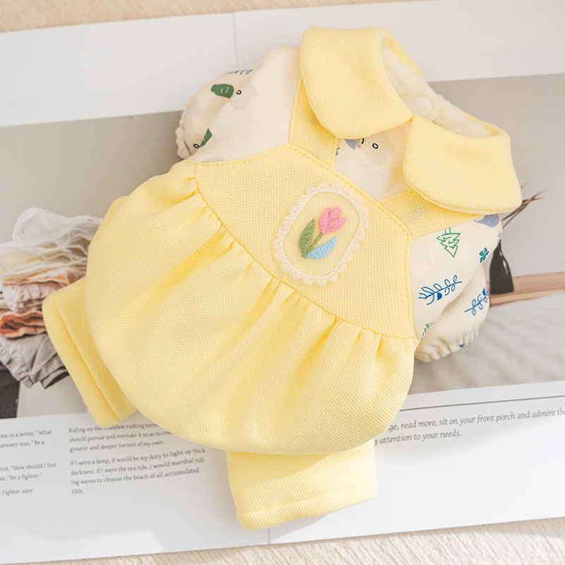 Winter Princess Style Cat Cotton Romper