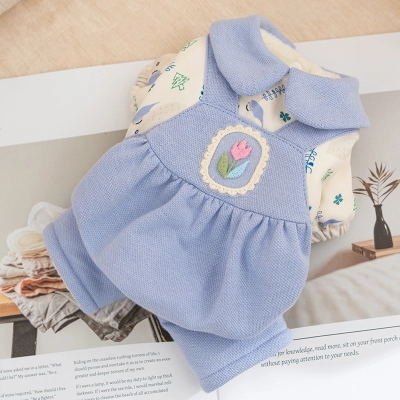 Winter Princess Style Cat Cotton Romper 02