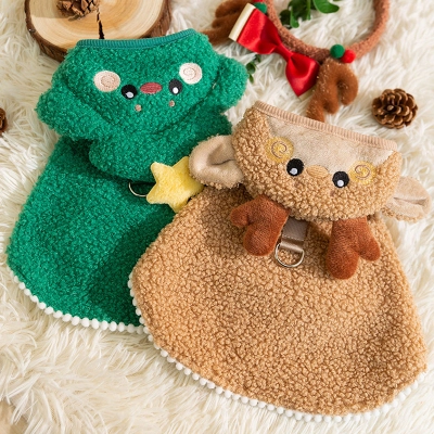 Adorable Pet Christmas themed Cartoon Traction Cape 01
