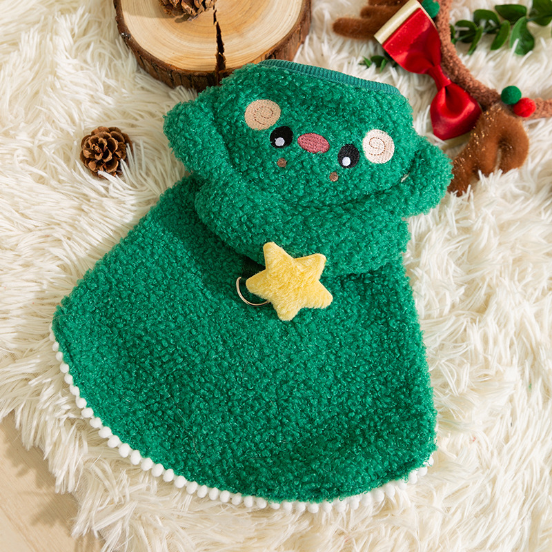 Adorable Pet Christmas themed Cartoon Traction Cape
