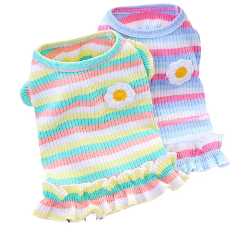Pet Princess Striped T-shirt Dress