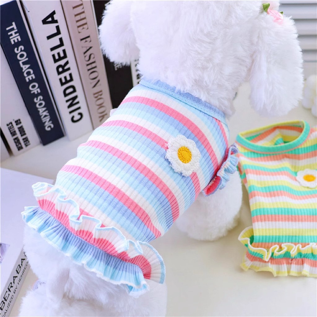 Pet Princess Striped T-shirt Dress