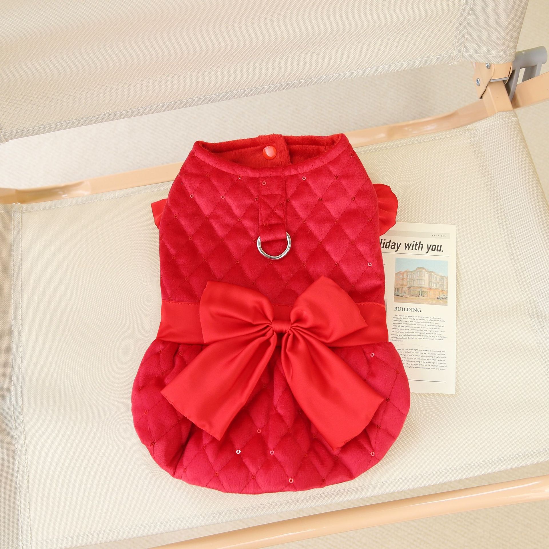 Cute Pet Winter Towing Cotton Coats