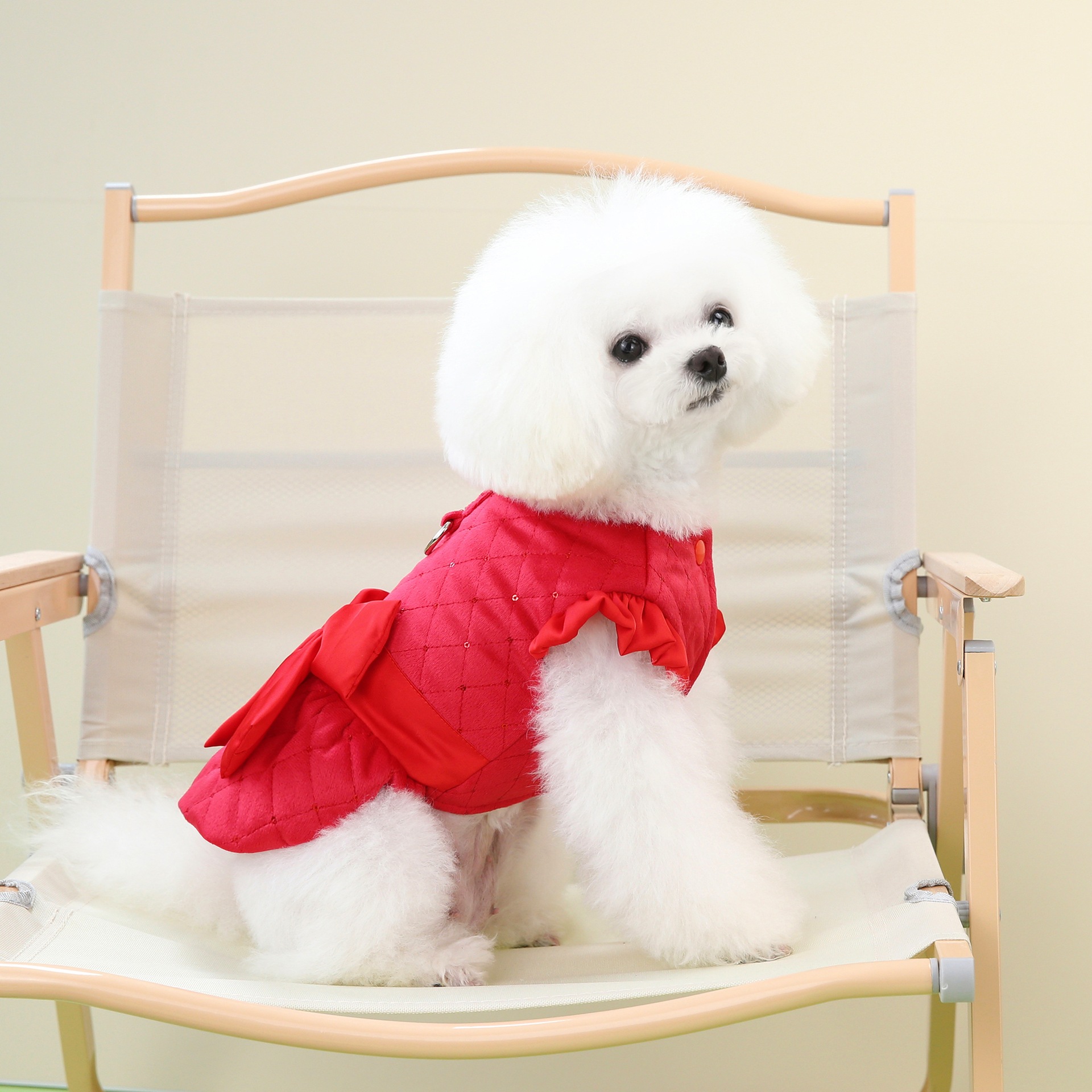 Cute Pet Winter Towing Cotton Coats