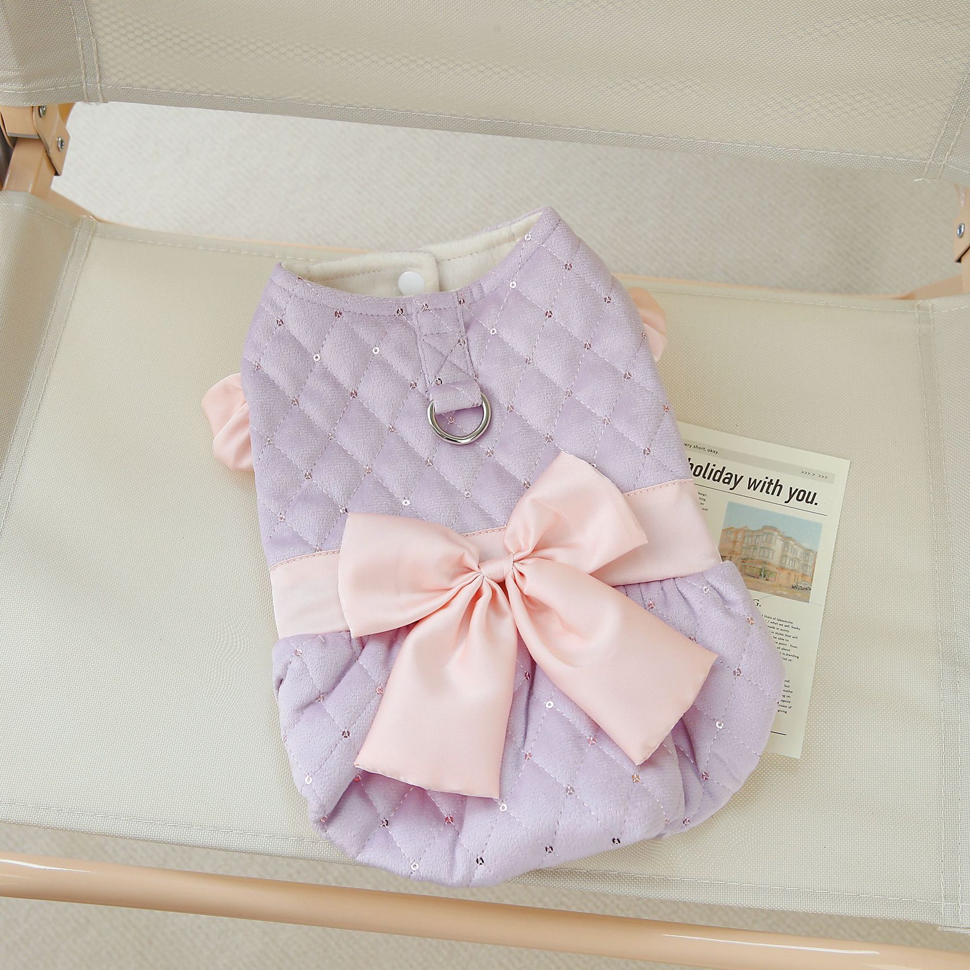 Cute Pet Winter Towing Cotton Coats