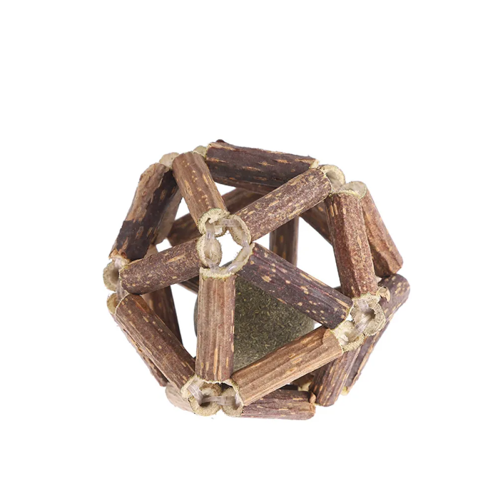 Cat Catnip Bell Woven Teeth Grinding Toy Ball