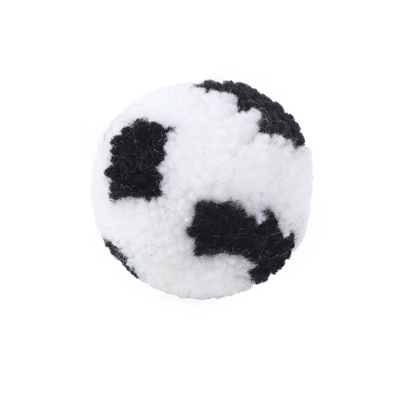Colorful Plush Silent Cat Toy Footballs