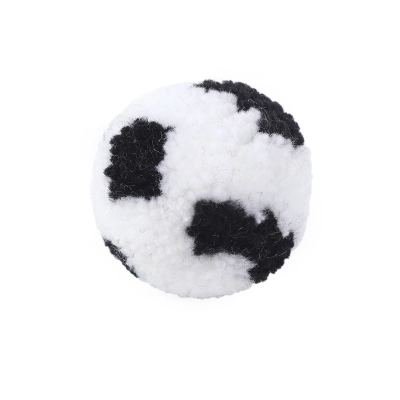 Colorful Plush Silent Cat Toy Footballs 02