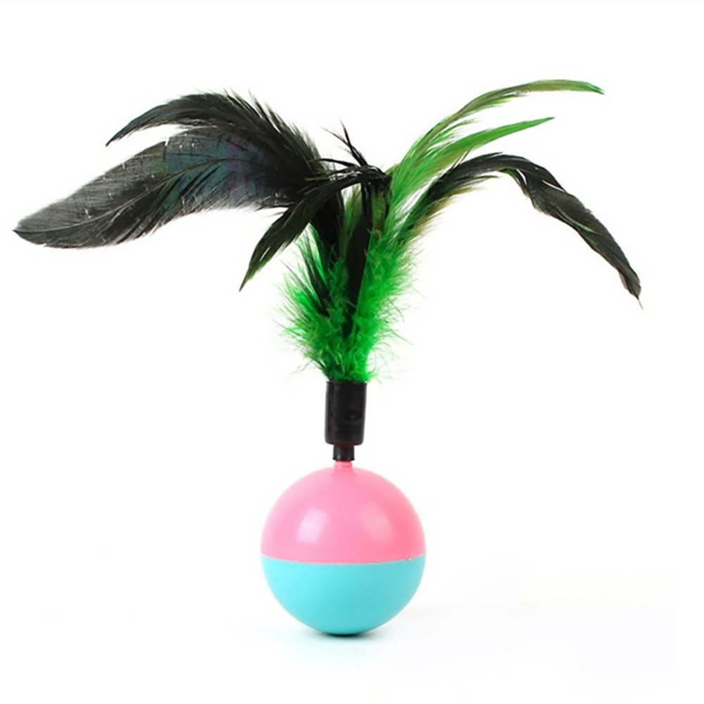 Four color Tumbler Feather Cat Toy