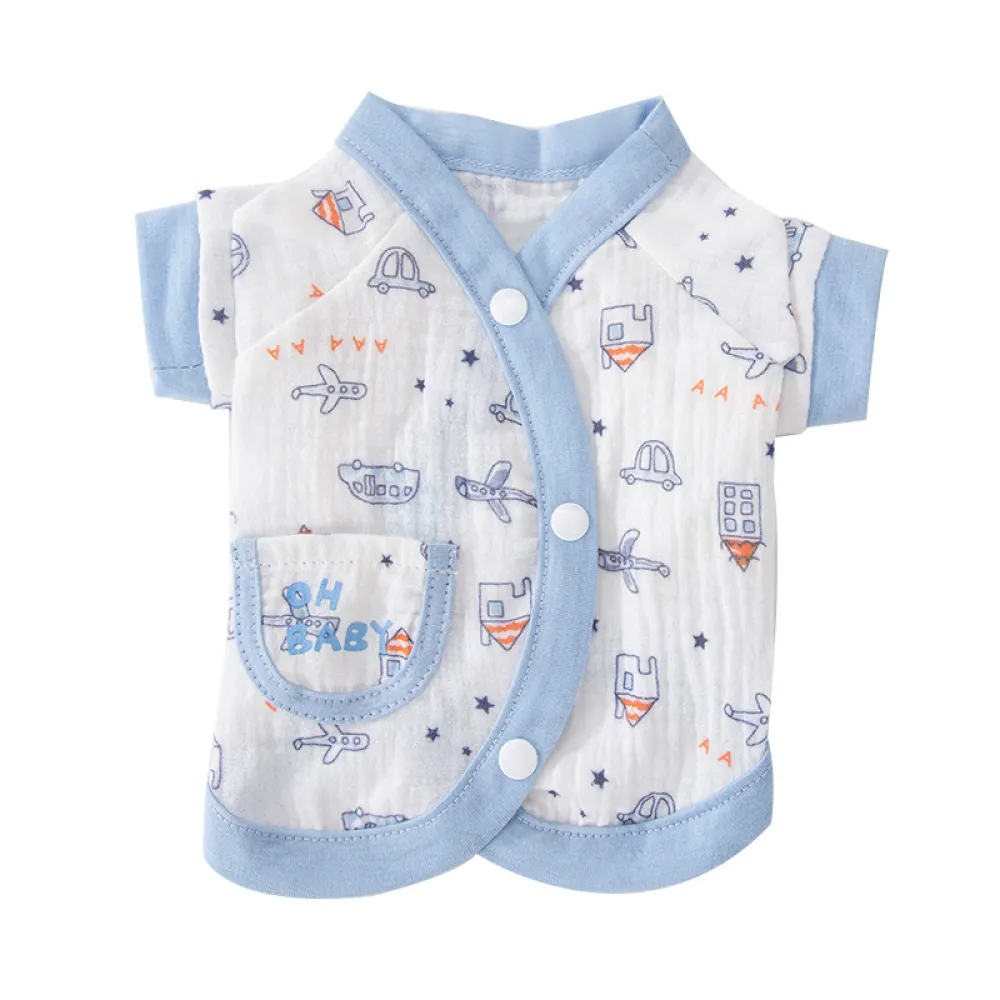 Pet Summer V-neck Decorated Sleepwear