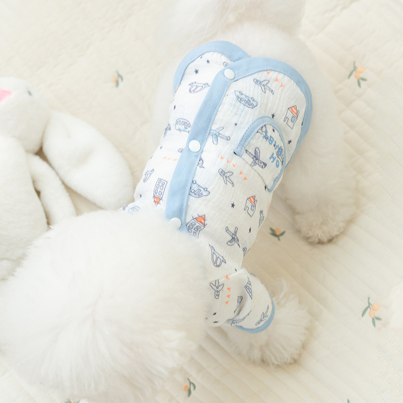 Pet Summer V-neck Decorated Sleepwear