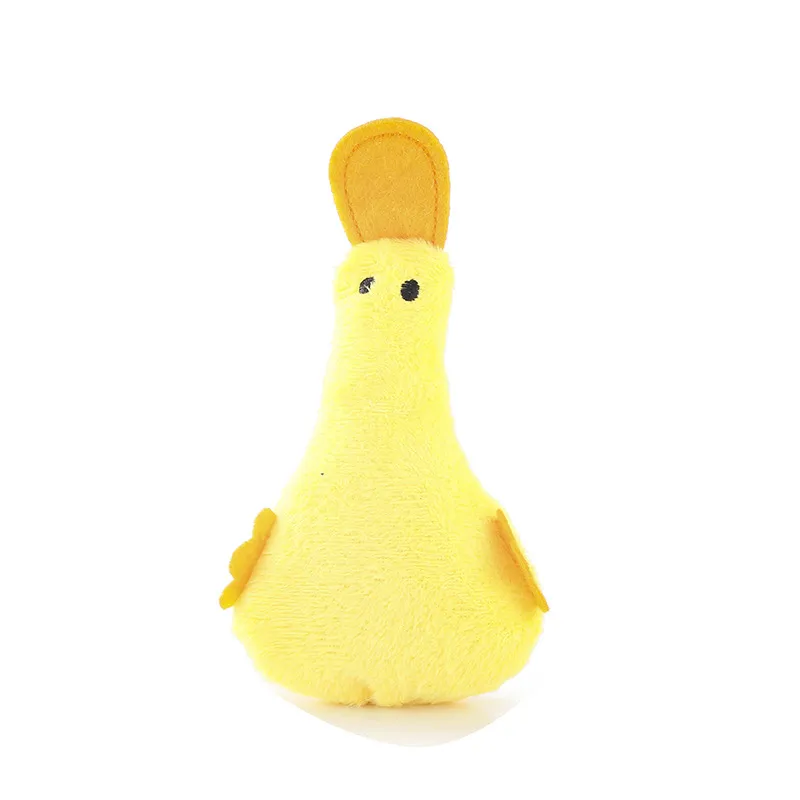 Cat Plush Duck Toy with Mint Crinkle Paper