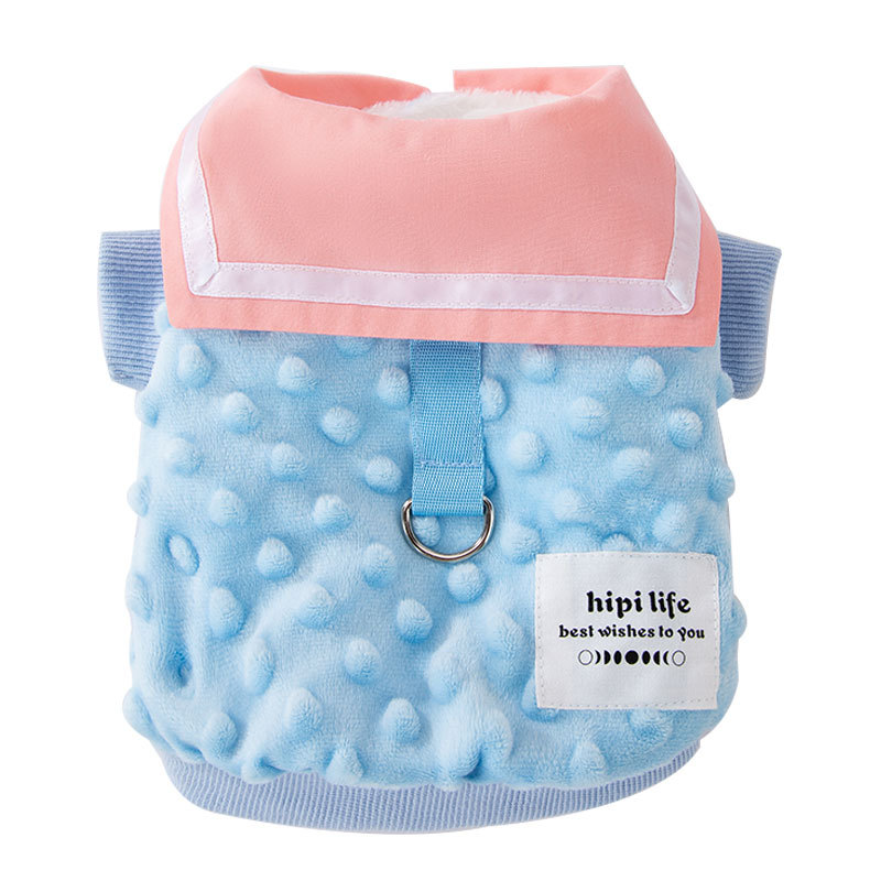 Winter Pet Clothes with Padded Fur Lapel