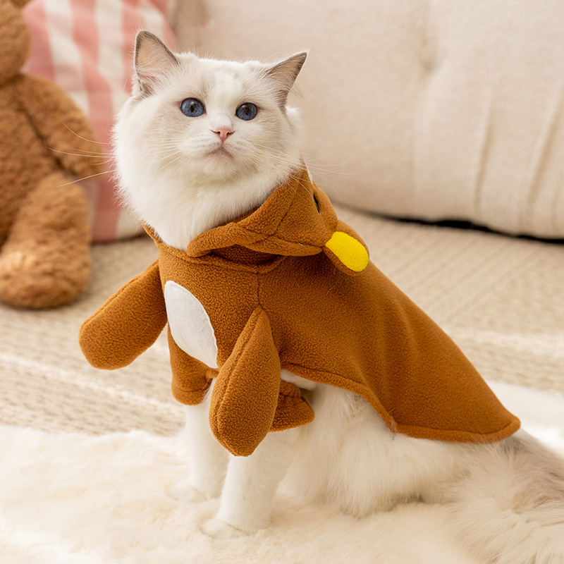 Furry Animal themed Cat Winter Coats