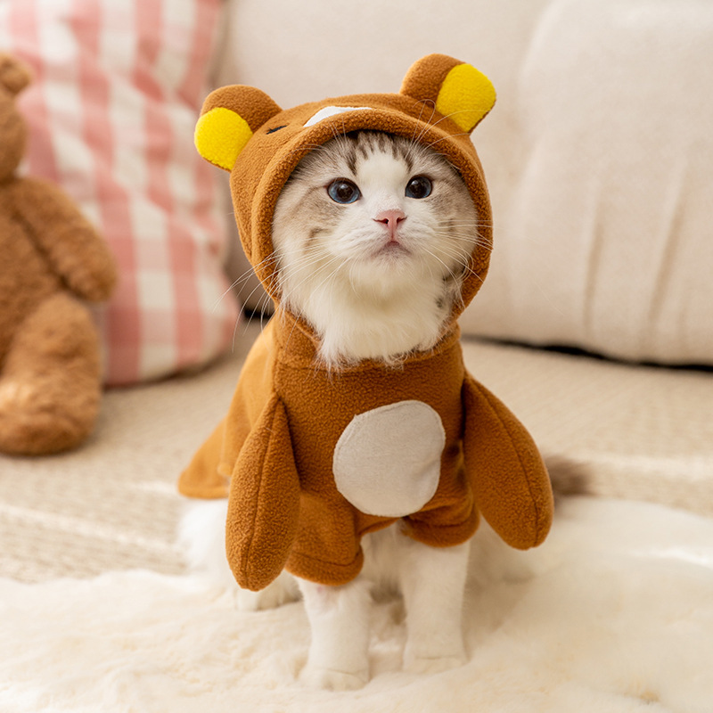 Furry Animal themed Cat Winter Coats