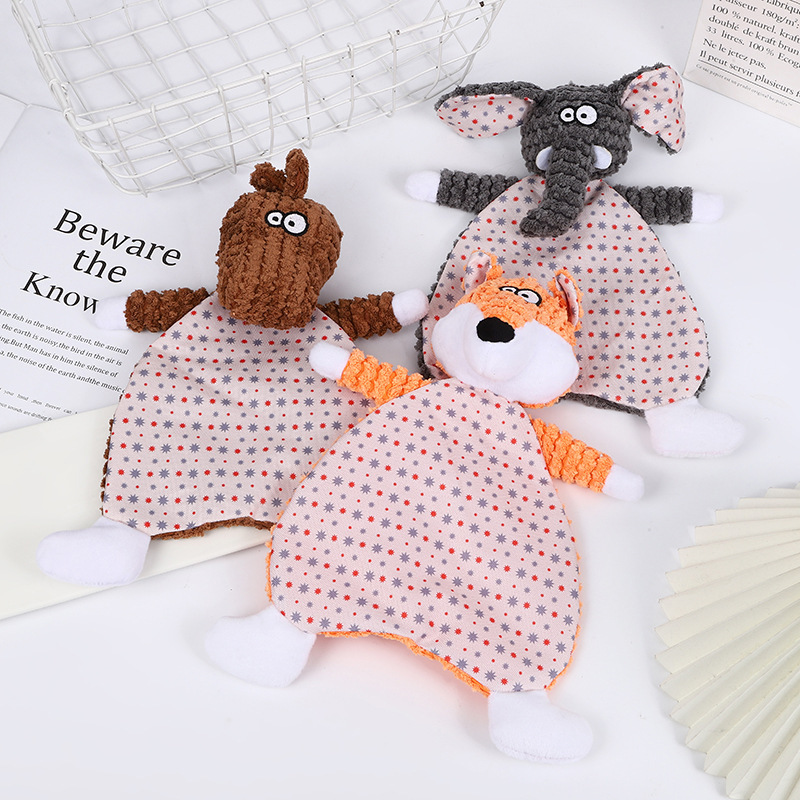 Furry Plush Dog Chew Toys