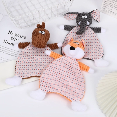 Furry Plush Dog Chew Toys 01