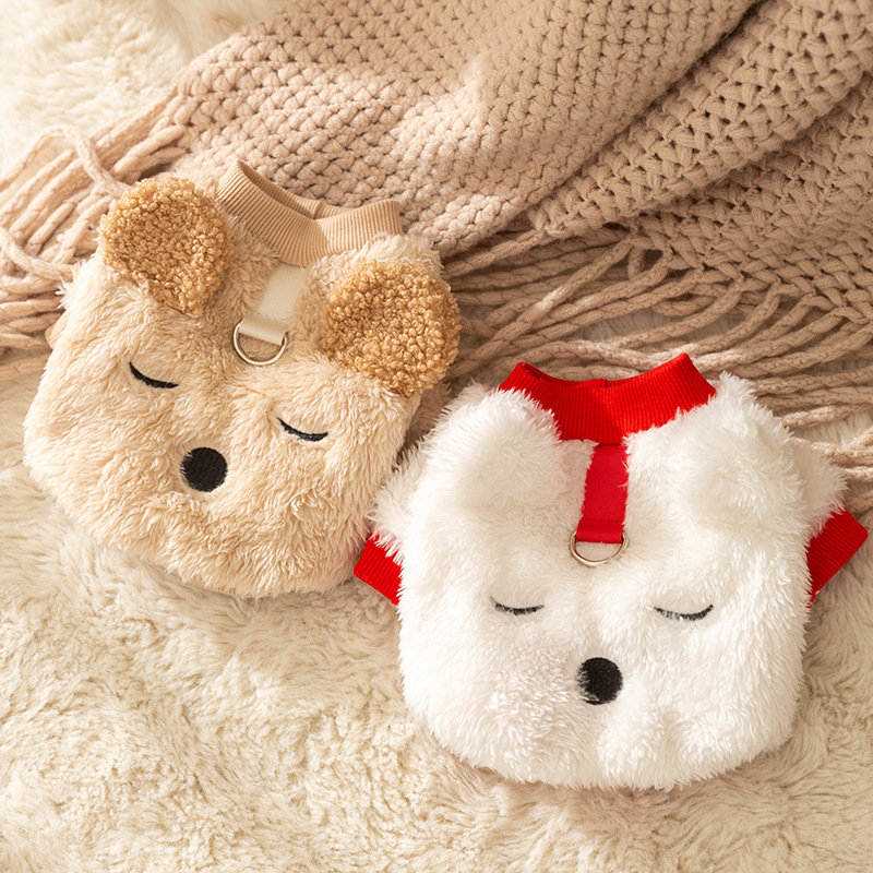Cute Bear Fleece Pet Winter Warmer