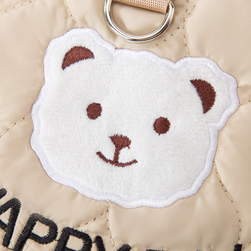 Cute Bear Traction Two legged Cotton Pet Coat
