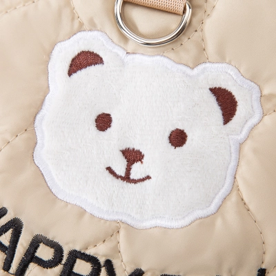 Cute Bear Traction Two legged Cotton Pet Coat 02