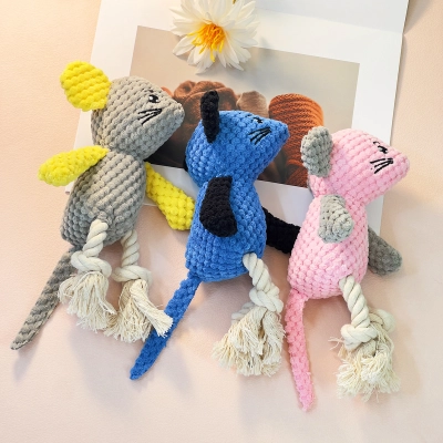 Pet Rope Knot Mouse Chew Toy 02