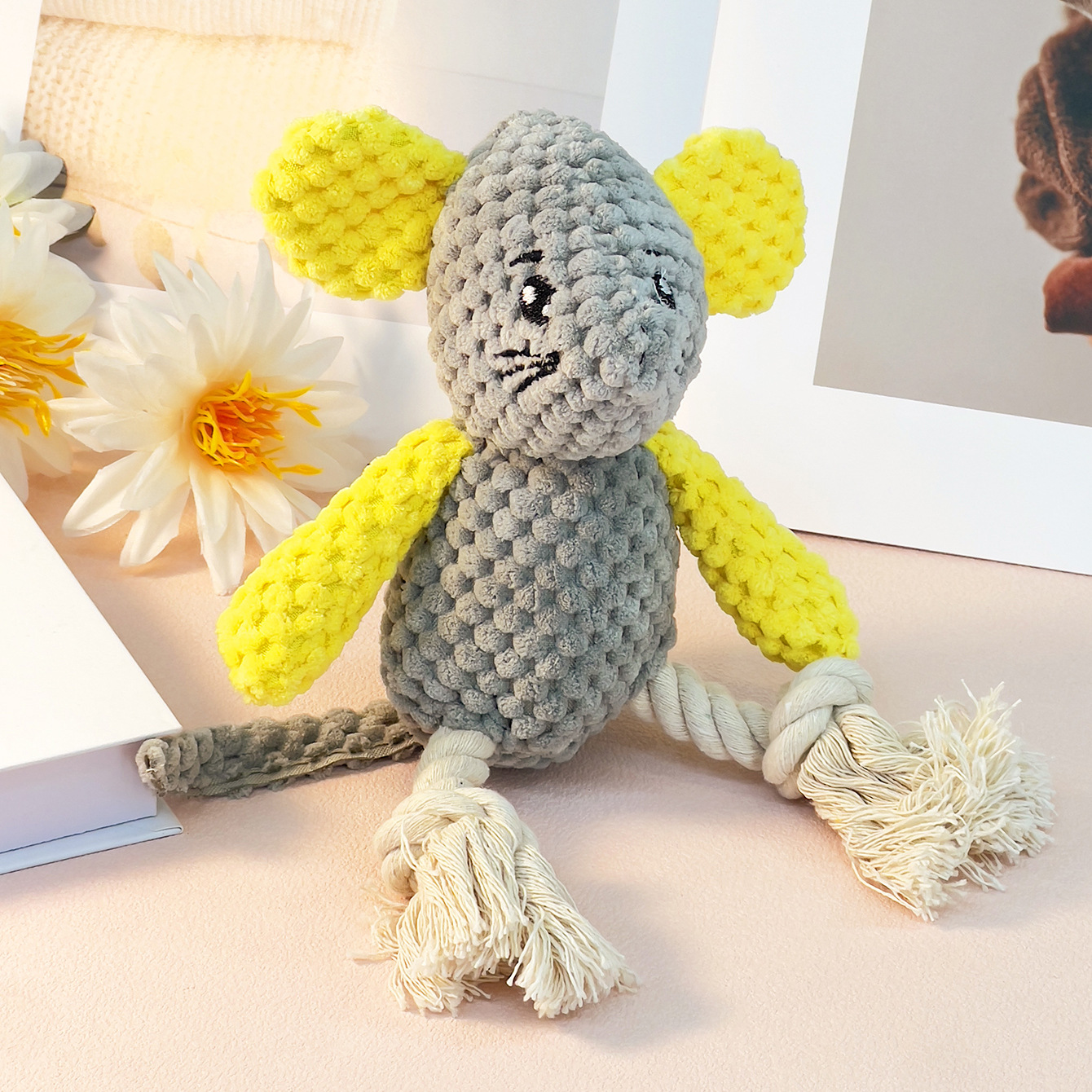 Pet Rope Knot Mouse Chew Toy