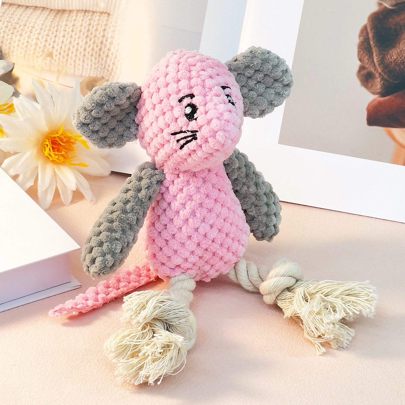 Pet Rope Knot Mouse Chew Toy