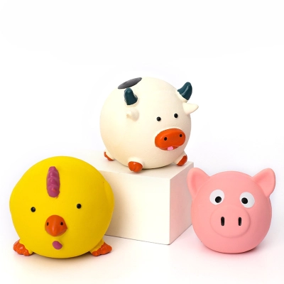 Adorable Latex Pet Toys in Animal Forms 01