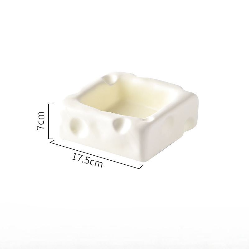Cute Ceramic Cheese shaped Pet Bowl
