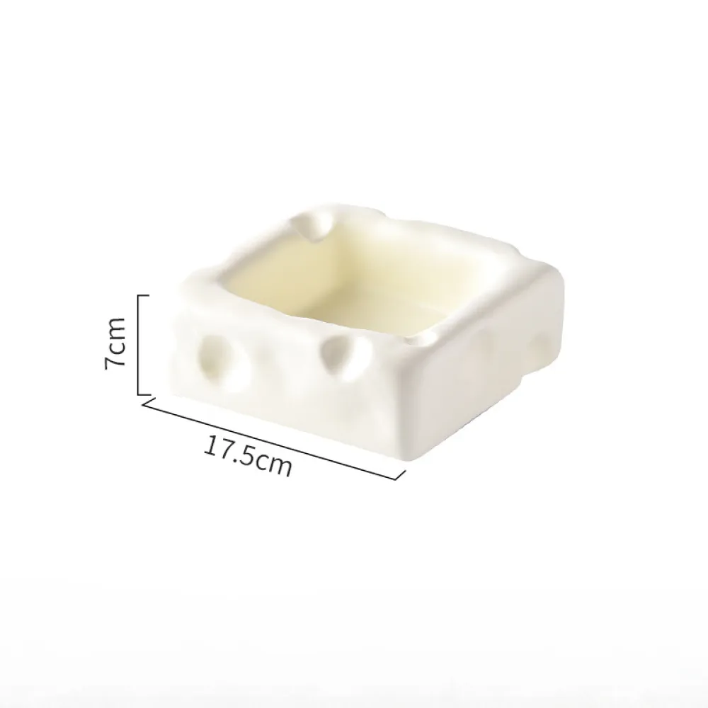 Cute Ceramic Cheese shaped Pet Bowl