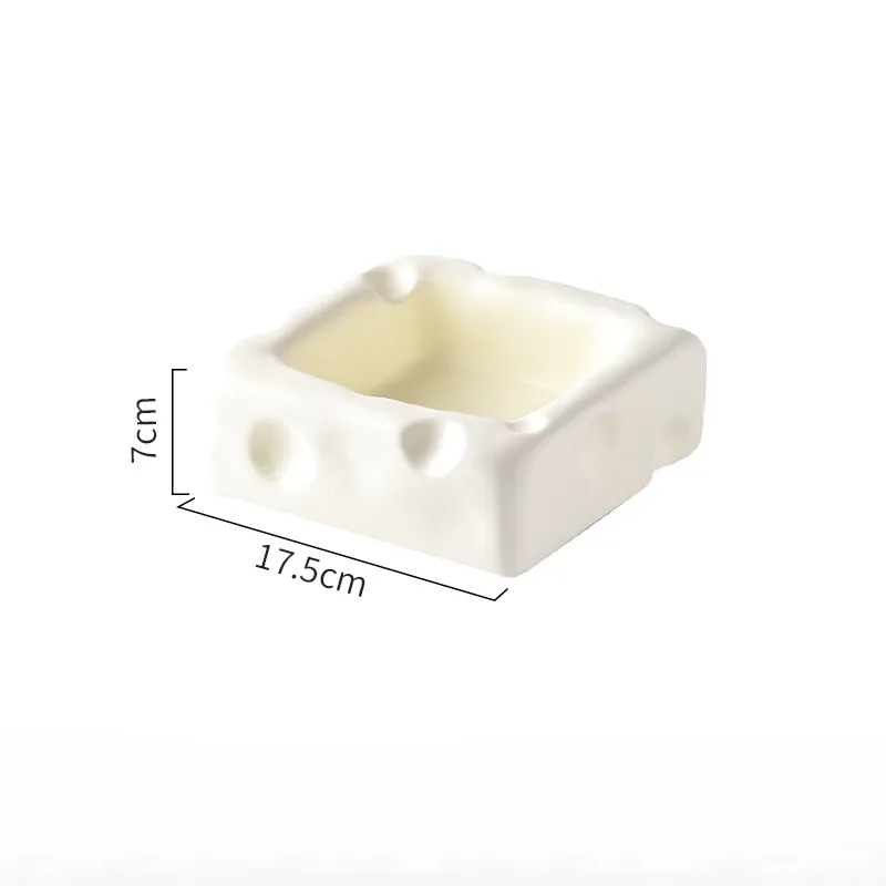 Cute Ceramic Cheese shaped Pet Bowl