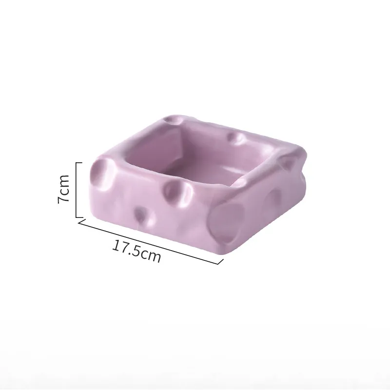 Cute Ceramic Cheese shaped Pet Bowl