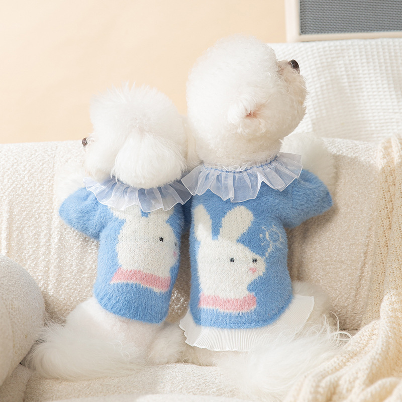 Faux Mink Pet Warm Two legged Clothing
