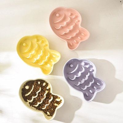 Slow eating Fish shaped Pet Bowl 01