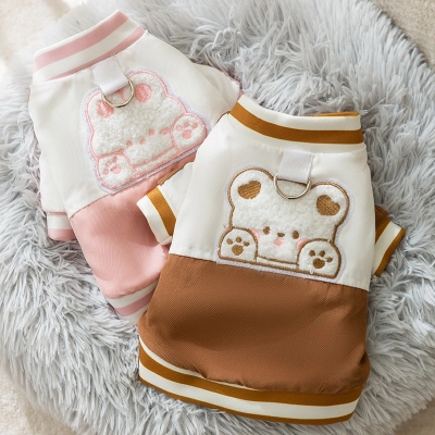 Warm Bear style Baseball Pet Leash Garment 01
