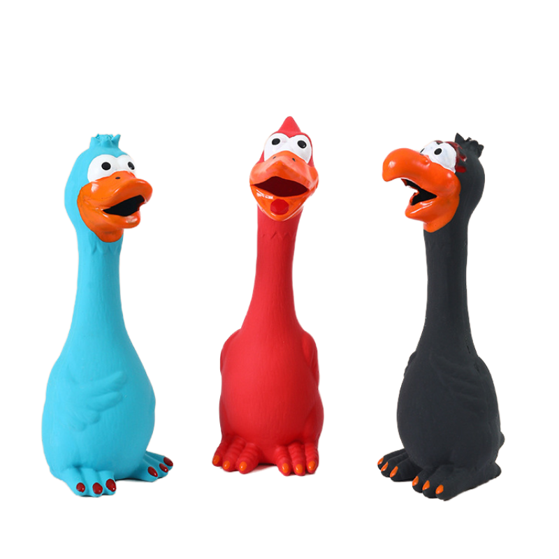 Cartoon Duck Squeaky Rubber Toy