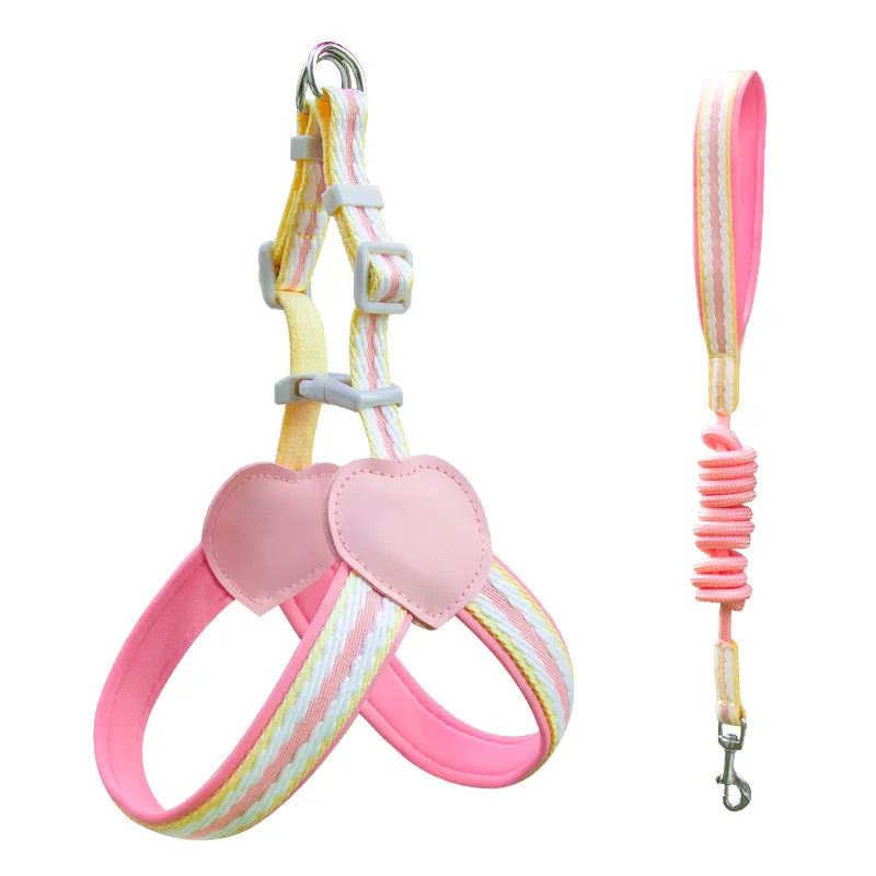 Pet Adjustable Chest Harness Leash Set