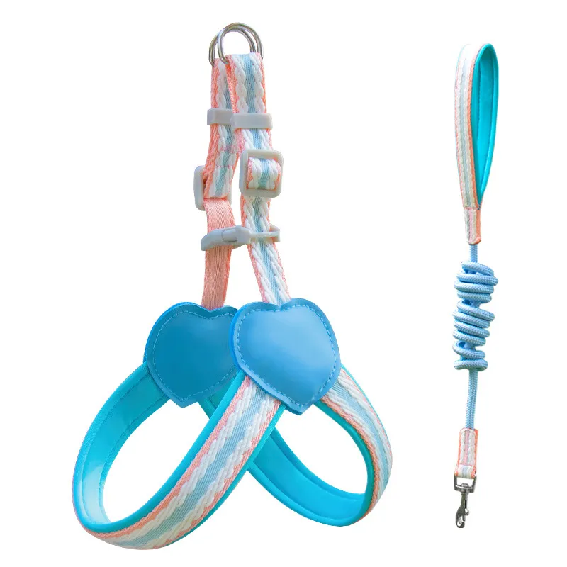 Pet Adjustable Chest Harness Leash Set