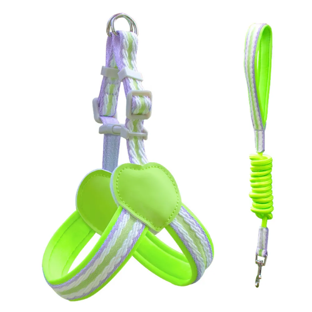 Pet Adjustable Chest Harness Leash Set