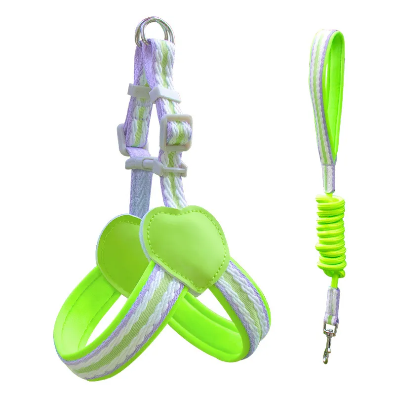 Pet Adjustable Chest Harness Leash Set