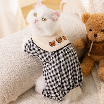 Cat Winter Warm Four legged Bear Coat 02