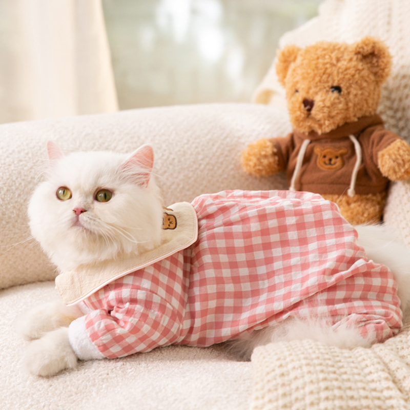 Cat Winter Warm Four legged Bear Coat