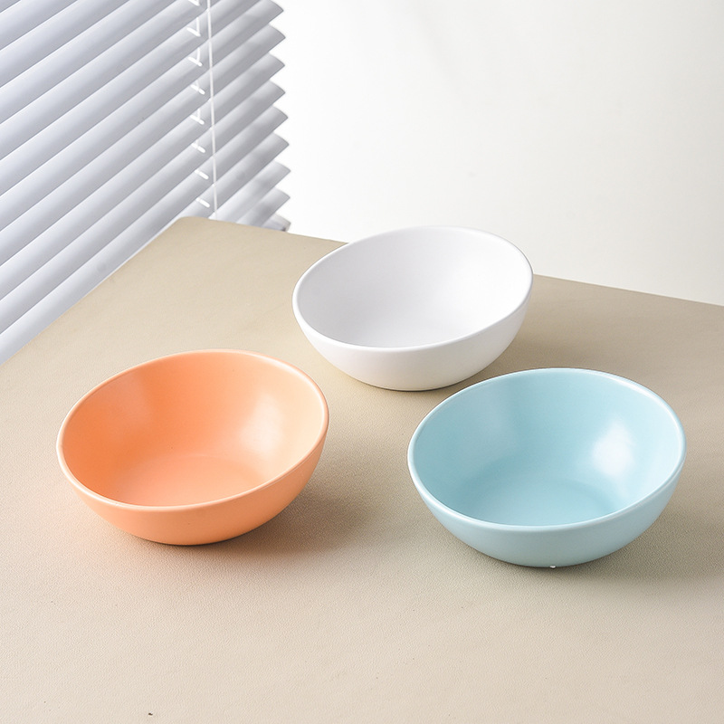 Sloped Ceramic Pet Bowl for Comfortable Feeding